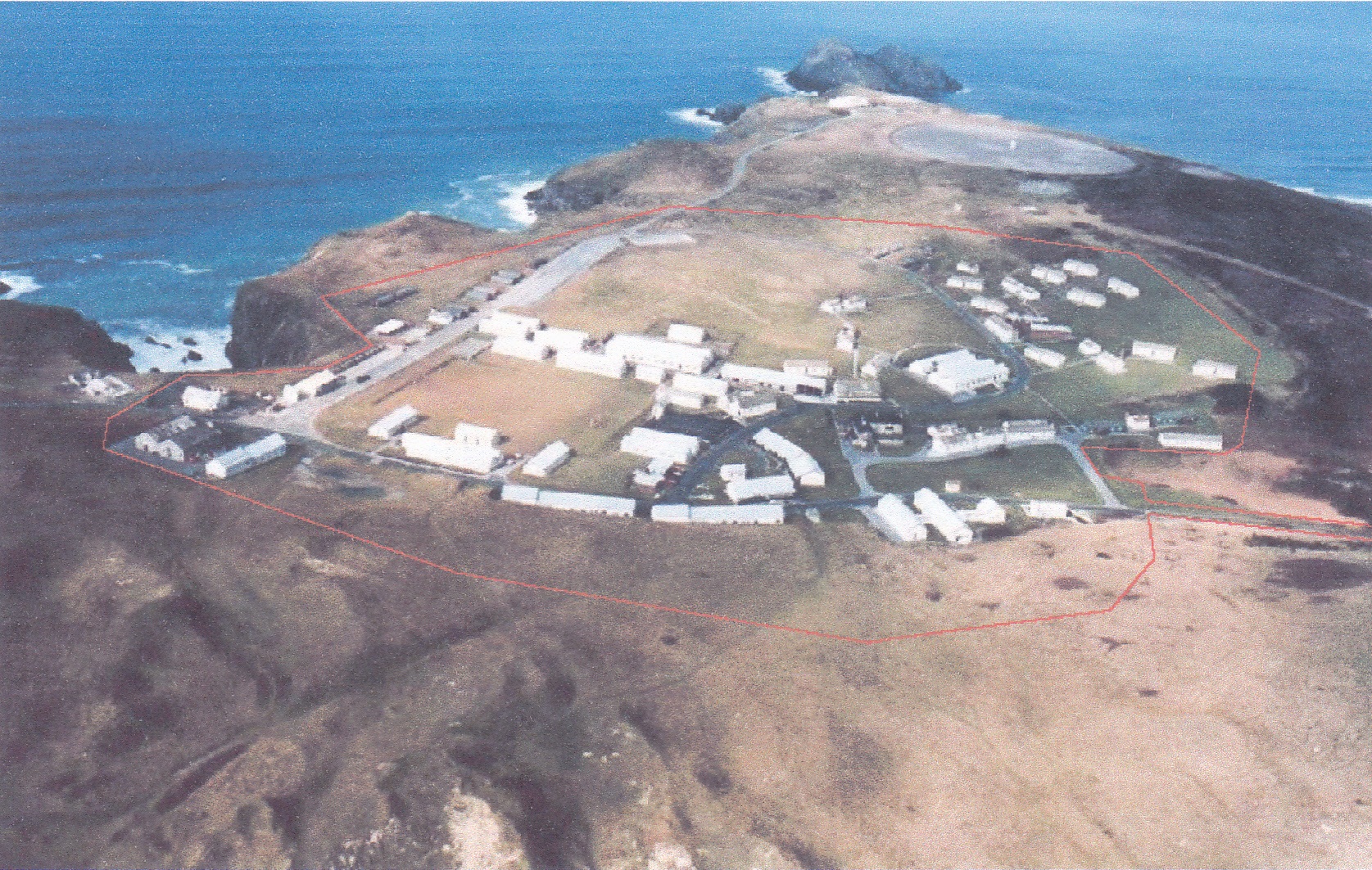 aerial view of camp
